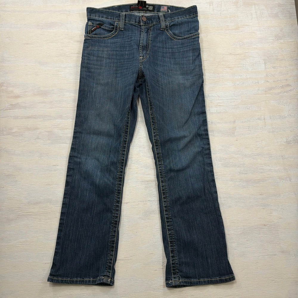 Ariat Jeans M4 Relaxed Boot FR 32/30 Flame Resistant Blue Denim Mens